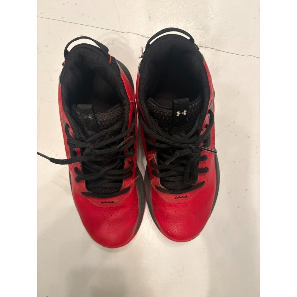 Under Armour Lockdown 4.5Y Red Black - Picture 4 of 7